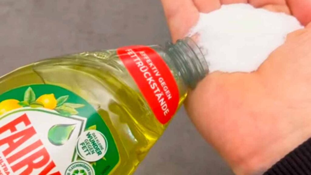 Du sel dans le liquide vaisselle : une astuce incroyable qui va résoudre votre plus grand problème de la cuisine