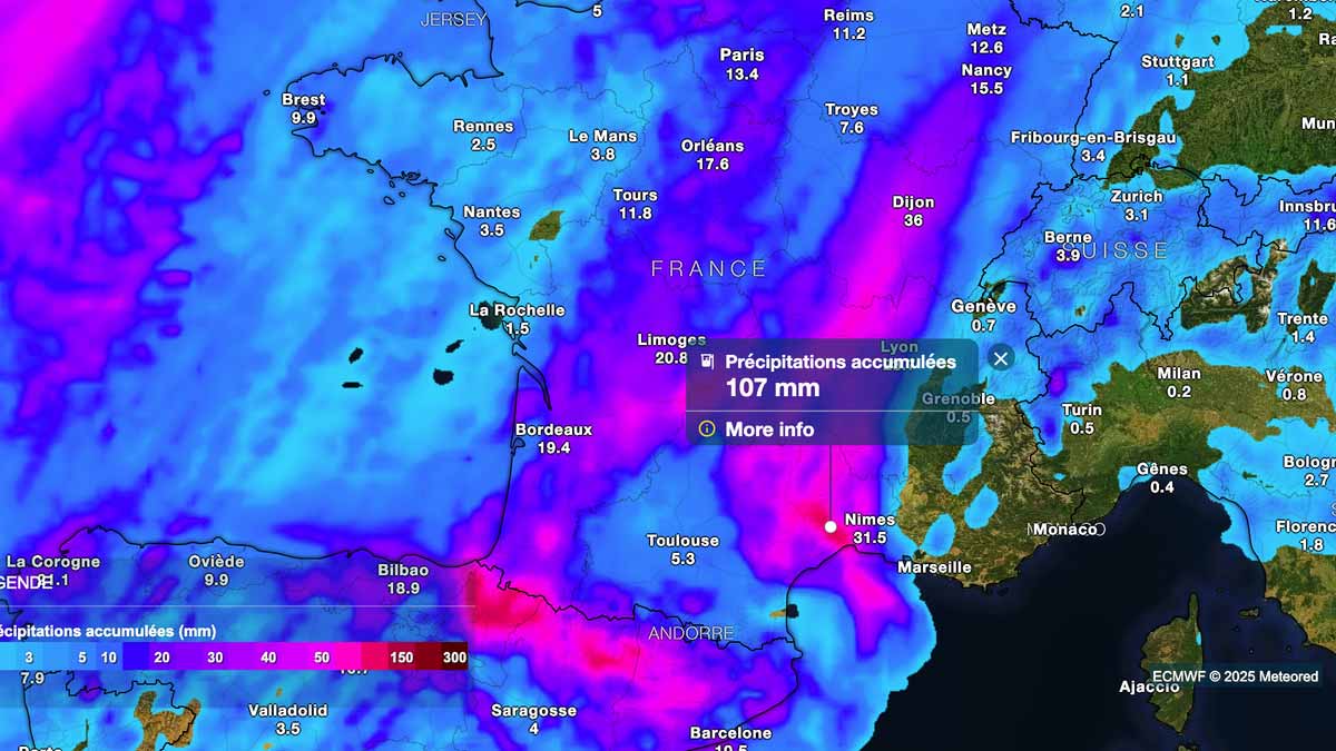Météo : après la chaleur, des orages explosifs dimanche en France ! Plus de 100 mm de pluie prévus en quelques heures