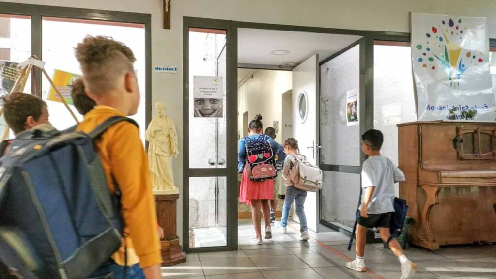 prière en classe