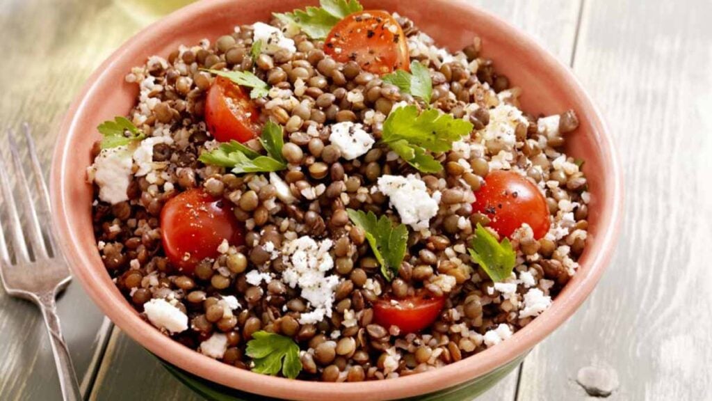 salade de lentilles croustillantes
