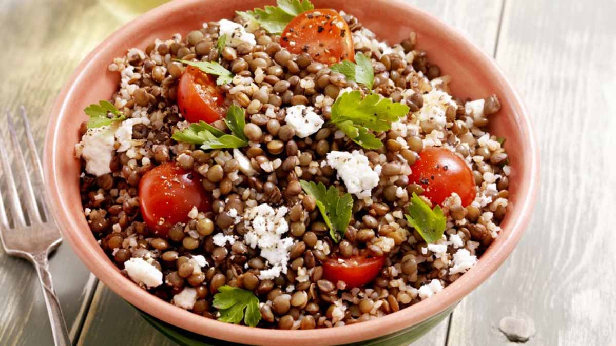 salade de lentilles croustillantes